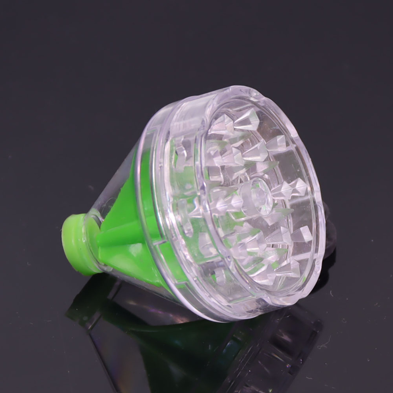 4 Parts Plastic Cone Shaped Dispenser Herb Grinder 