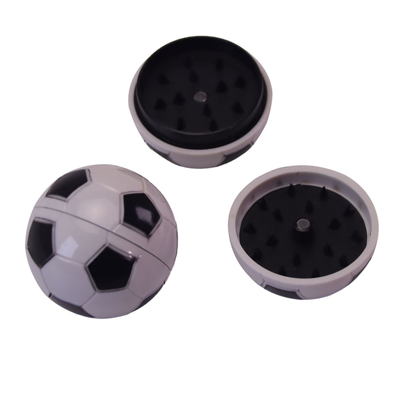 Novelty 2 Parts Magnetic Plastic Soccer Shaped Spice Grinder