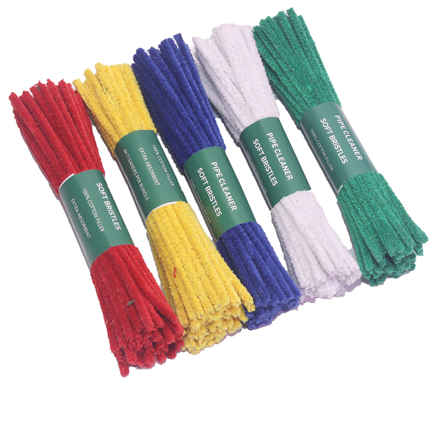 220 Count Pack of 5 Cotton Soft Bristles Pipe Cleaner 6 Inches Hard Bristle Pipe Clean for Removing Tar Bundles Pipe Cleaners Smoking Pepe Cleaner