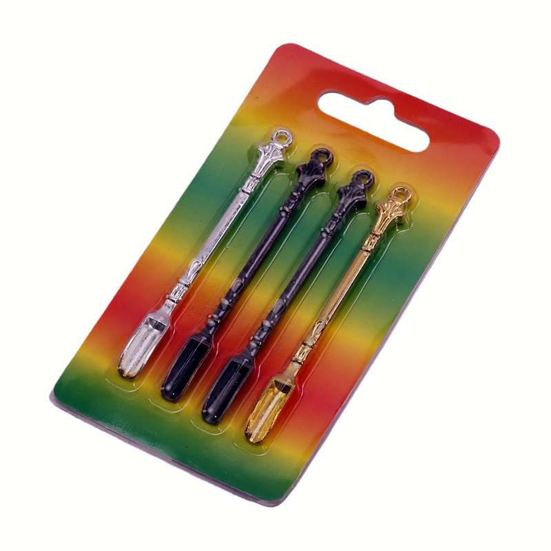 4 Pack Bling Rhinestone Decorated Mini Scoop Metal Mini Shovel Spoon Medicine Spoon Micro Debugging Shovel Dessert Salt Teaspoon Mini Powder Spoon Crystal Studded Powder Dispenser Spoon for Smoking