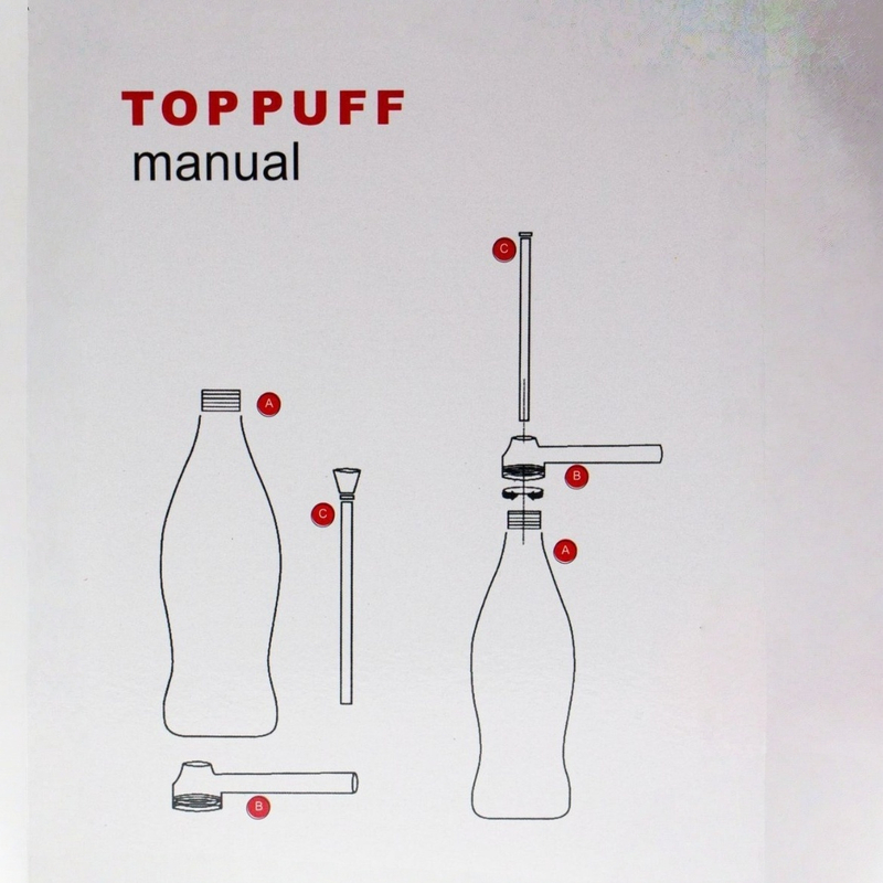 Top Puff Beverage Bottle Smoking Bowl Top Puff Leak-proof Bong Accessory Op Puff Smoking Bowl Adapter Op Puff Smooth Hit Water Pipe Adapter for Plastic Bottles Top Puff Leak-proof Smoking Bowl for Be