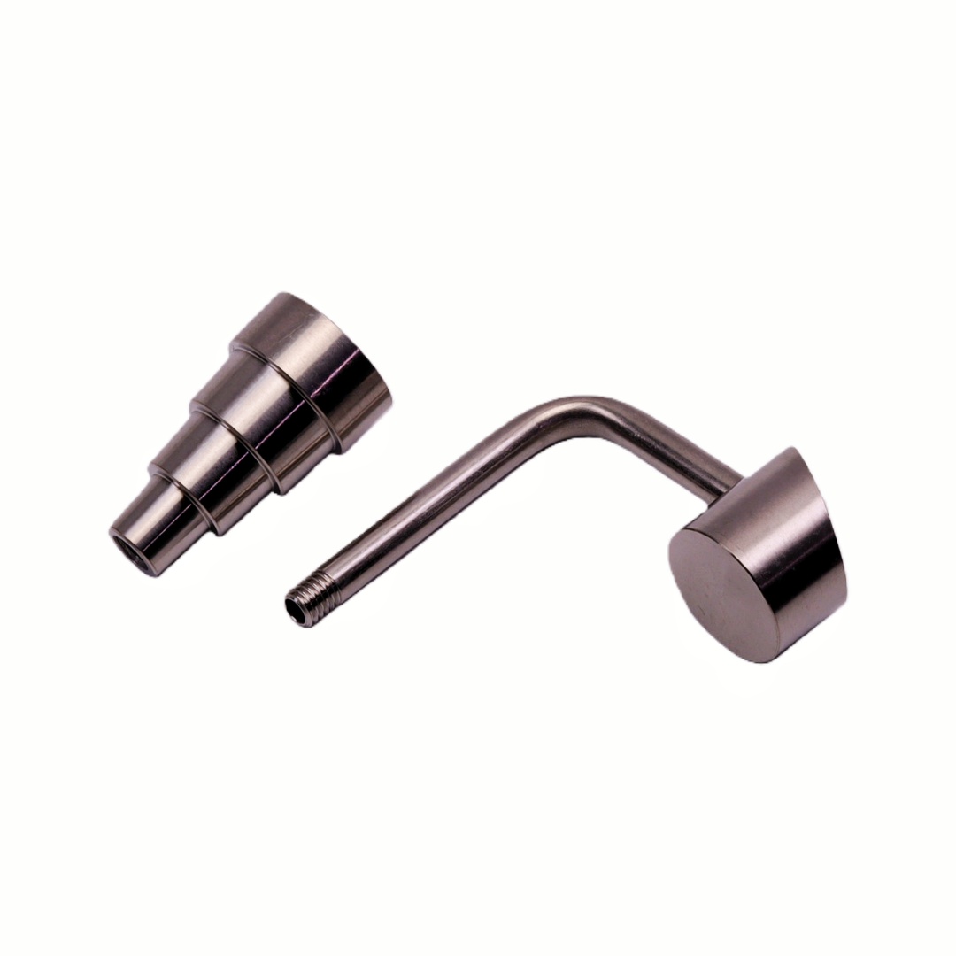 6-in-1 Titanium Nail for Dab Rig Universal Titanium Dab Nail Heat-resistant Titanium Smoking Nail Titanium Nail Set for Concentrate 6-in-1 Metal Titanium Nail