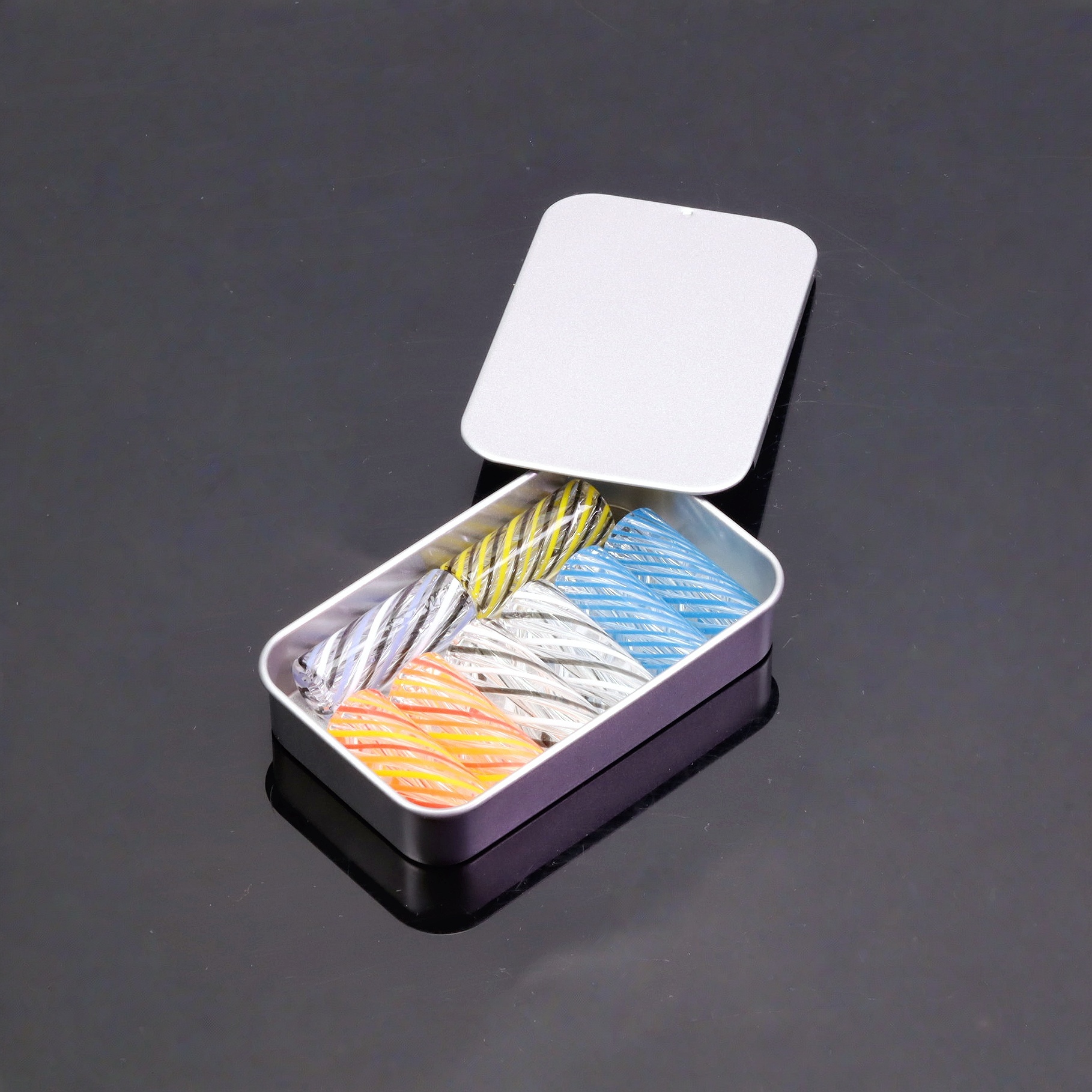 12mm 7 Holes Clear Glass Vortex Tips For Rolling Paper 12mm Spiral Vortex Clear Filters 8 Count Perc Tips Glass Tips 12mm Spiral Vortex Filters 