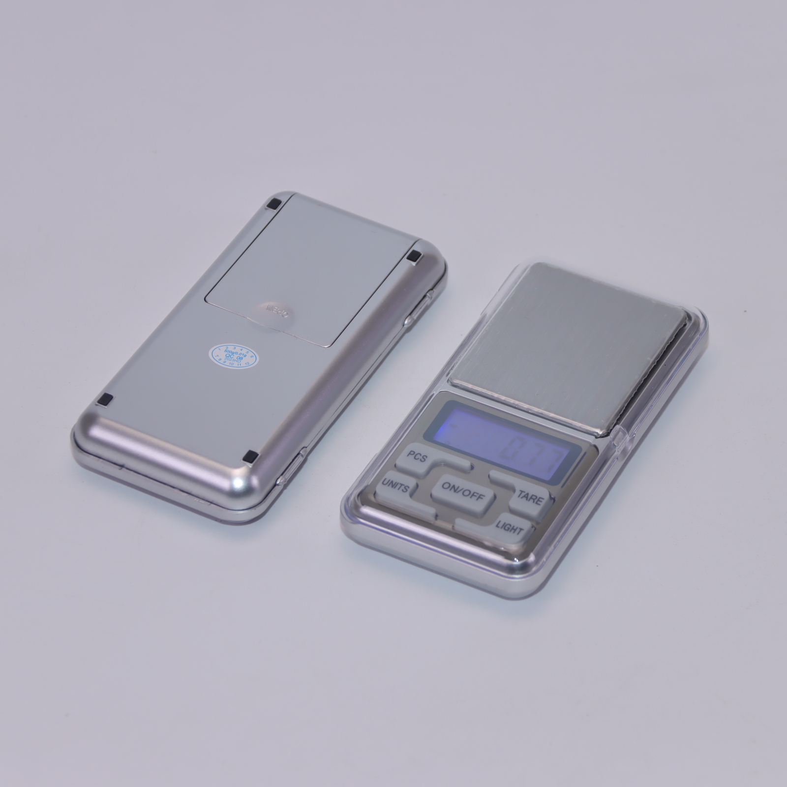 Slim Flat iPhone Shape Digital Pocket Scale 0.01g High Precision Straight Plate Mini Jewelry Scale Portable Ultra Thin Weighing Scale for Gold Gems Coins