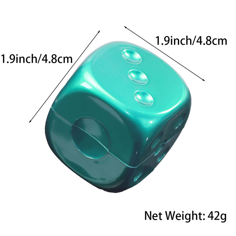 2 Parts Magnetic Dice Shaped Plastic Herb Handmuller
