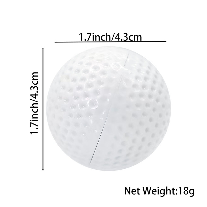 Novelty 2 Parts Magnetic Plastic White Golf Shaped Spice Grinder