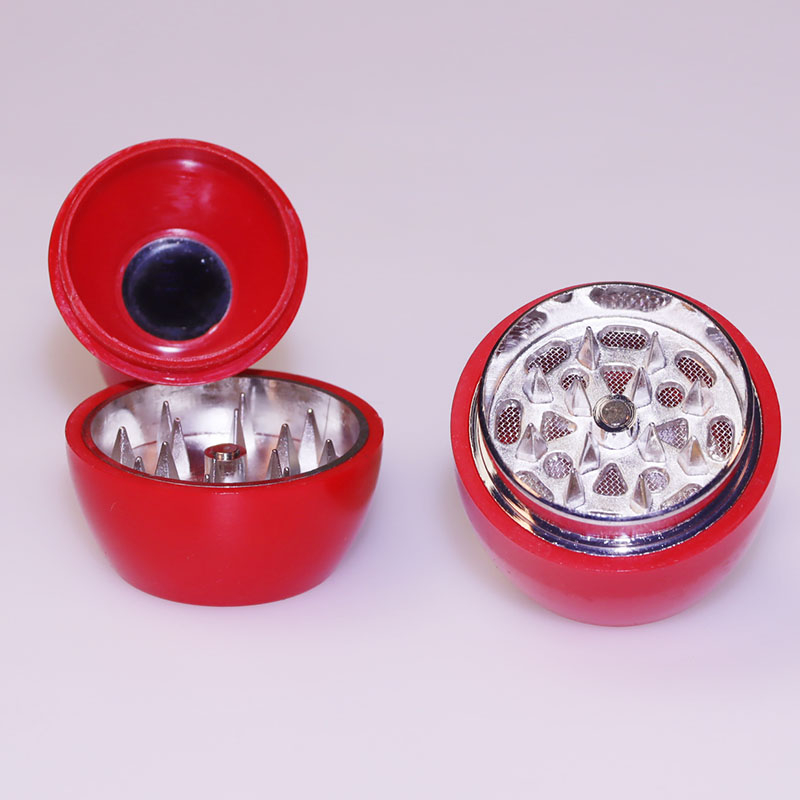 3 Parts Bowling Shaped Zinc Alloy Spice Grinder