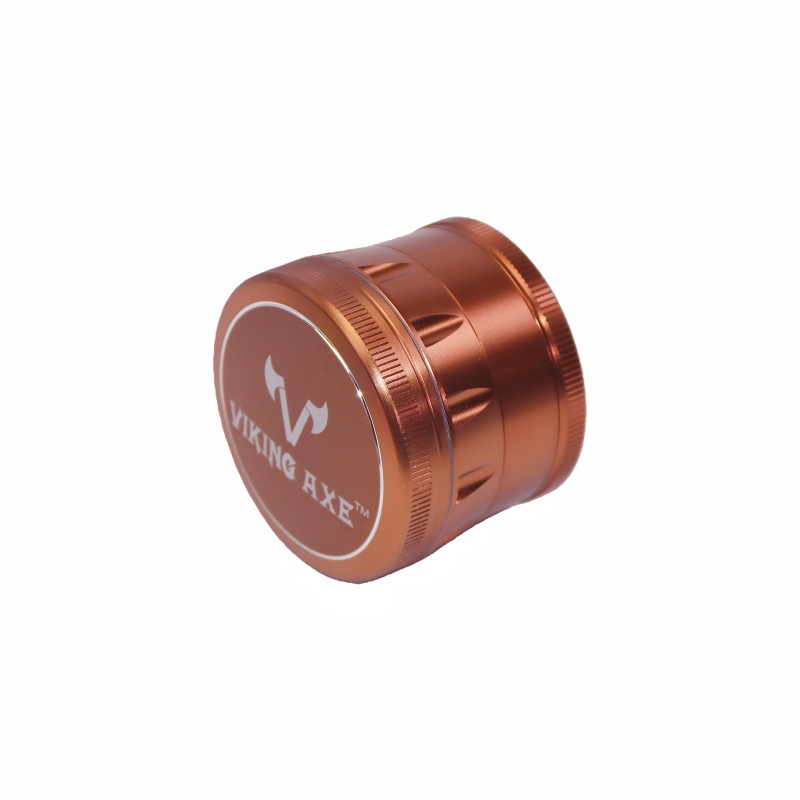 4 Pieces Cone Shaped Convex Top Cap CNC Aluminum Herb Grinder With Pollen Catcher
