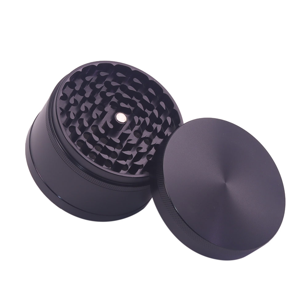 3 Inches 4 Chamber Jumbo CNC Aluminum Herb Grinder For Smoking Solid Top Durable Metal Grinder