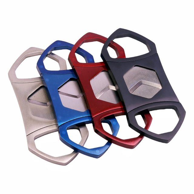 Durable 2 Blades Premium Stainless Steel Cigar Cutter Portable Cigar Cutter Luxury Cigar Cutter Guillotine Cigar Cutter for Travel