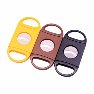 Durable Premium Stainless Steel Plastic Cigar Cutter Portable Blade Sharp Plastic Cigar Cutter Cheap Plastic Cigar Cutter