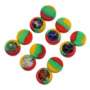 30pcs Pack Glass Flower Filter For Pipe Daisy Glass Pipe Filter Glass Screen Pipe Filter Bowls Glass Pipe Filter With Rasta Silicone Jar