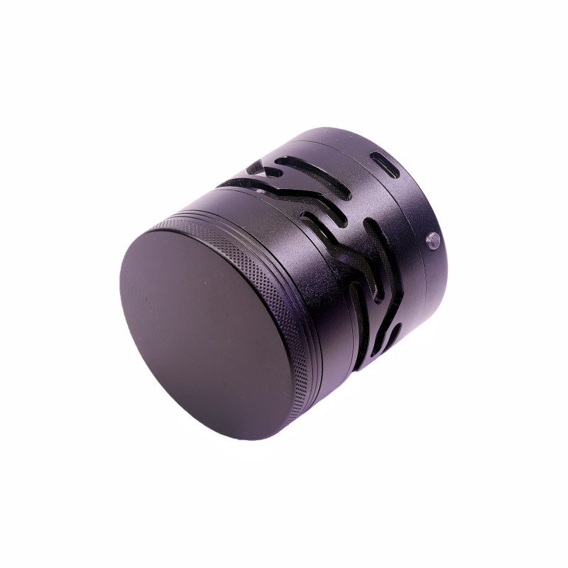 Color-Changing LED Wave Ring Herb Grinder 7 Colors Flashing Tobacco Grinder With Adjustable Light Modes Flashing Led Lights Weed Grinder Variable LED Lights Tobacco Grinder Spice Mill