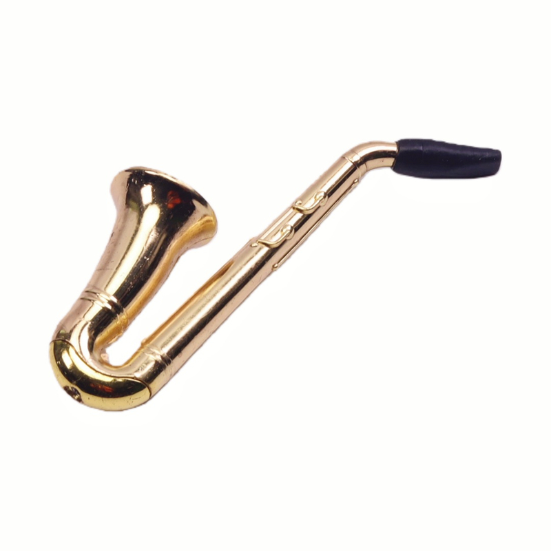 6 Pack Saxophone Pipe Set Saxophone Smoking Pipe Kit Axophone Tobacco Pipe Set Sax-shaped Hand Pipe Kit