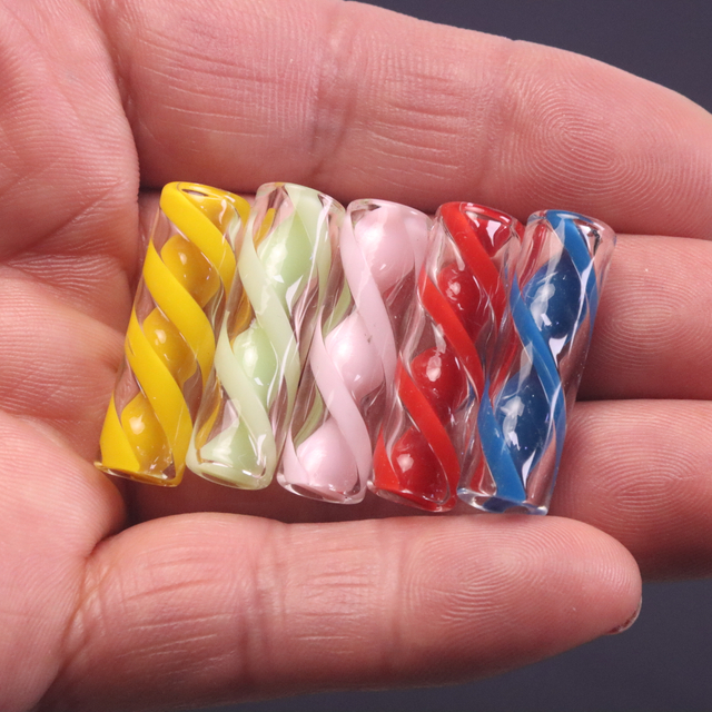 8 Pack 7 Holes Glass Vortex Tips For Rolling Paper Glass Tips 10mm Spiral Vortex Clear Filters 8 Count Perc Tips Glass Tips 10mm Spiral Vortex Filters 