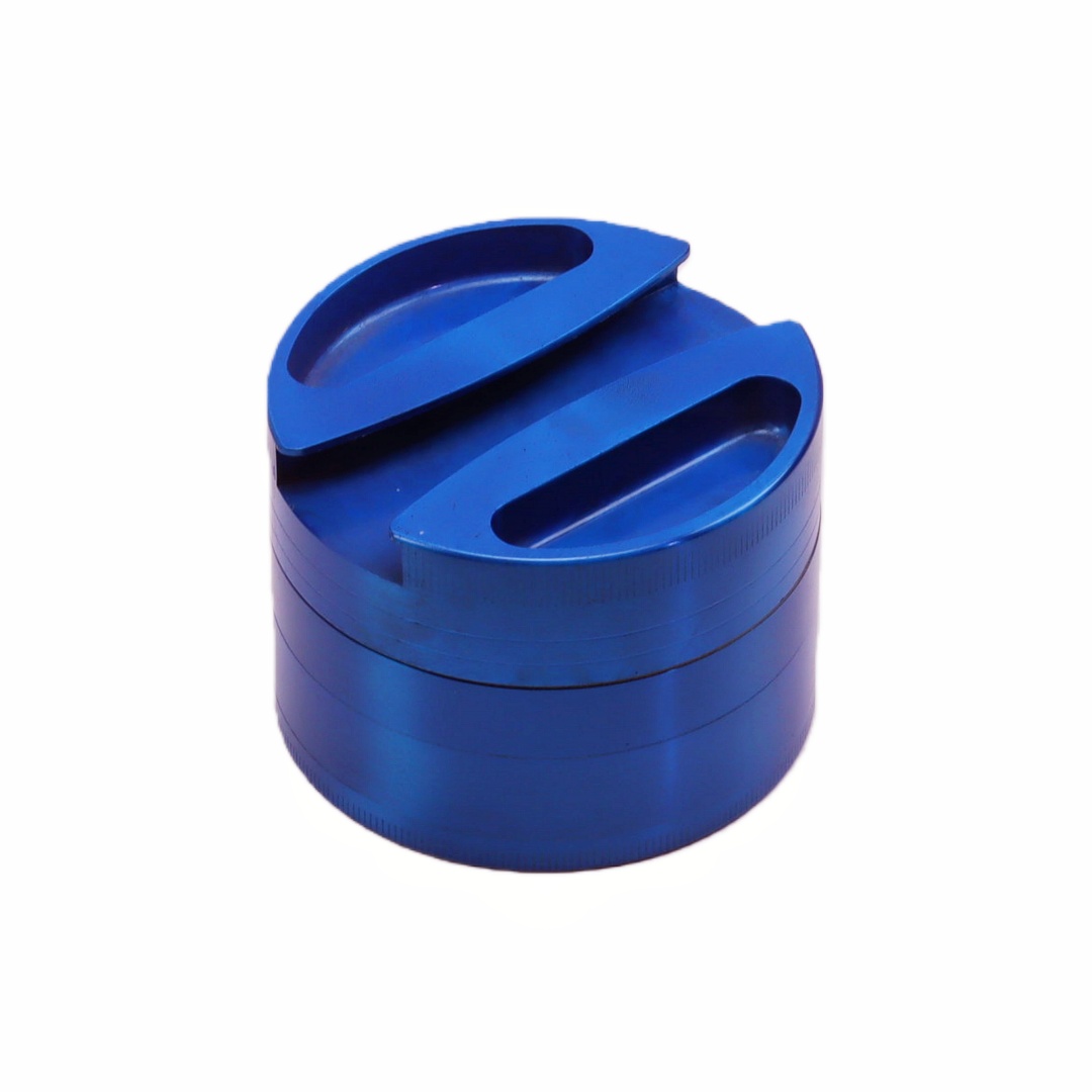 Jumbo 75mm 3 inches 4 parts Durable Solid Top Lid Rolling Paper Holder Zinc Alloy Tobacco Grinder for Weed