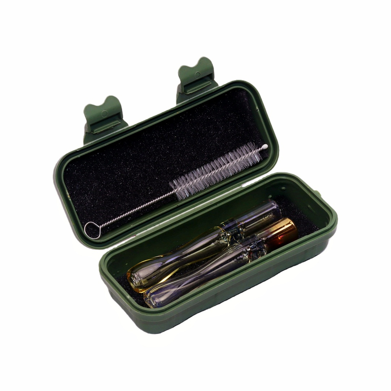 3" Silver Gold Smoked Glass Chillum 4" Fumed Silver Gold Pyrex Glass Chillum Color Changing Fumed Gold Silver Handcrafted Glass Chillum Kit