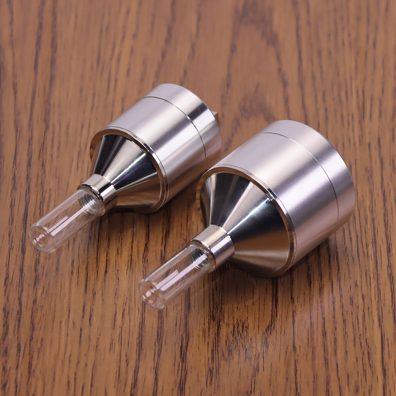 44MM/56MM 1.75 Inches Aluminium Alloy Portable Spice Grinder with Storage Bottle