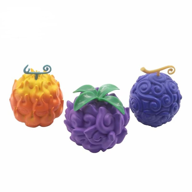 3 Parts Colorful Devil Fruit Shaped Zinc Alloy Weed Grinders