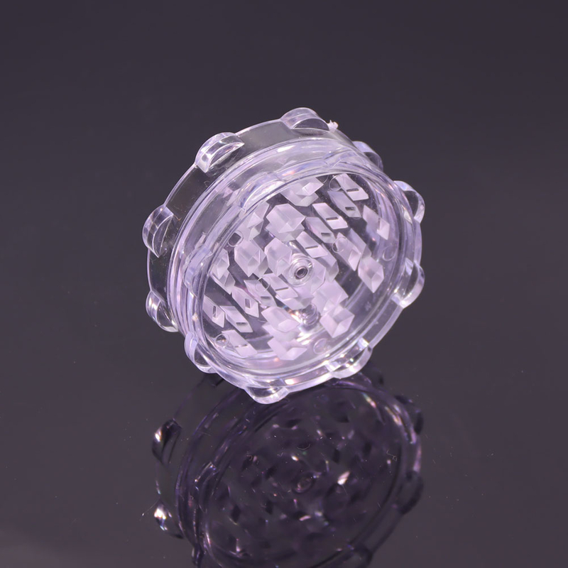 2.56" 2 Parts Plastic Lotus Shaped Weed Grinder 