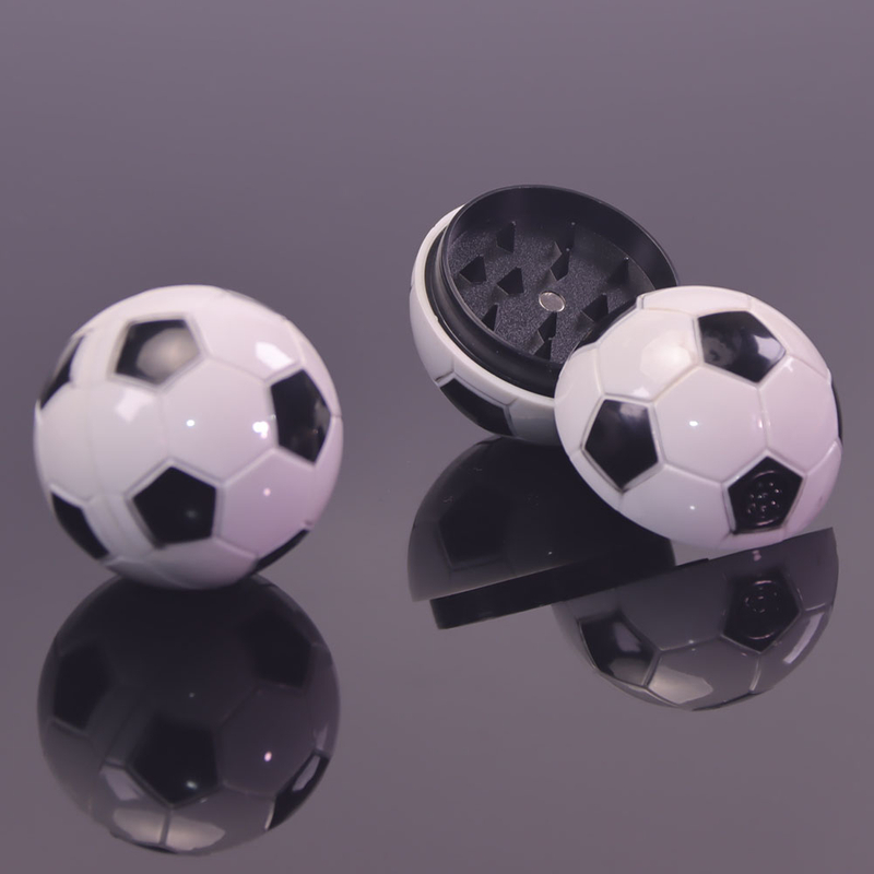 Novelty 2 Parts Magnetic Plastic Soccer Shaped Spice Grinder