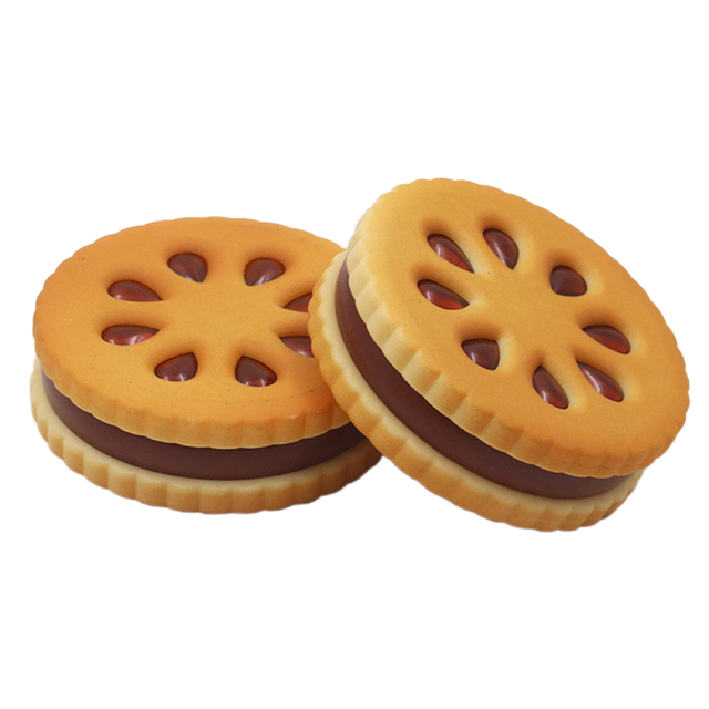2 Parts Biscuits Shaped Zinc Alloy Weed Handmuller