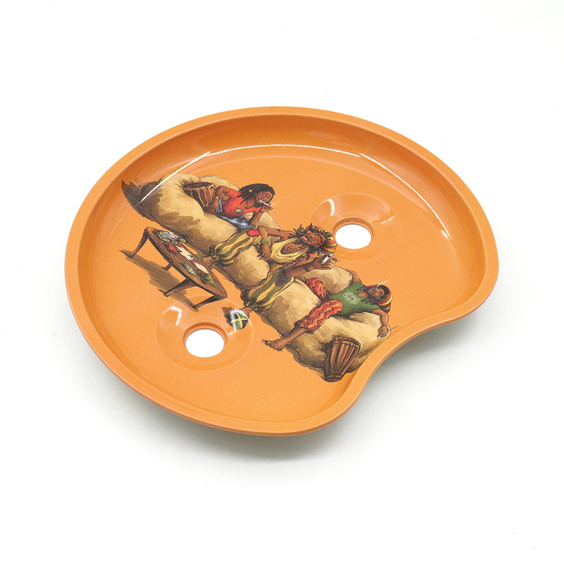 DIY Round Tin Rolling Console