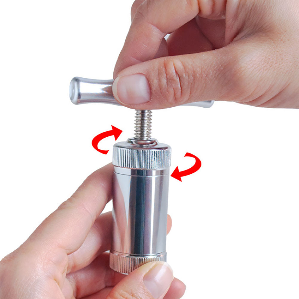 Durable Premium CNC Aluminum T Shape Pollen Press for Cannabis for Marijuana for Weeds for kief for Flower Small Pollen Press