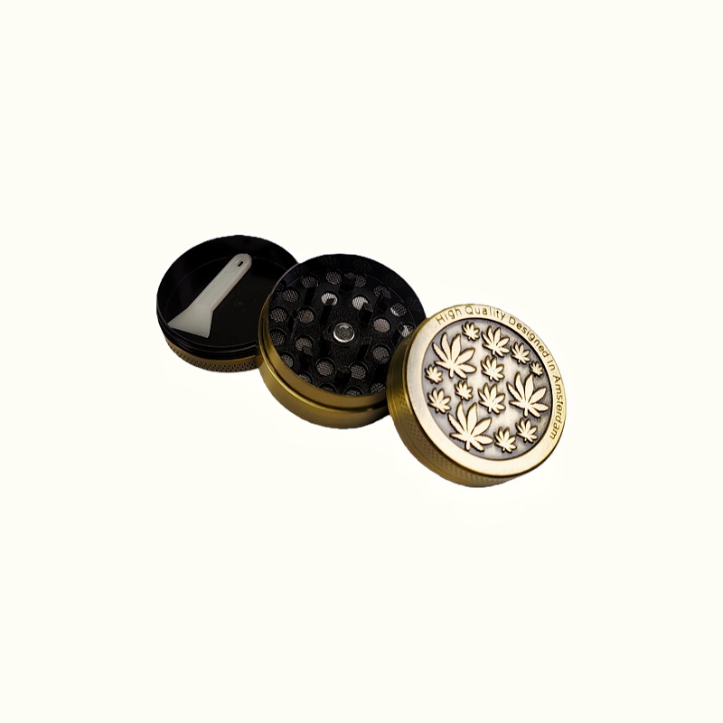 2" Ginrder Kit With Tobacco Pipe 2 Pack Brass Pipe Screen Fro Marijuana Weed Grinder Kit Grinder Pipe Bundle Grinder Pipe Pack Package