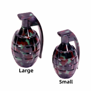 Zinc Alloy Camouflage Hand Grenade Herb Grinder Portable Camo Grenade Shape Spice Grinder for Outdoor Use Tactical Style Hand Grenade Grinder for Herb Grinding Durable Zinc Alloy Grenade Grinder 