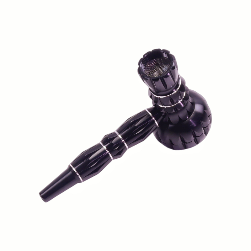 2-in-1 Aluminum Pipe & Grinder Gift Set Aluminum Tobacco Pipe with Grinder Aluminum Pipe Grinder Combo For Smoking