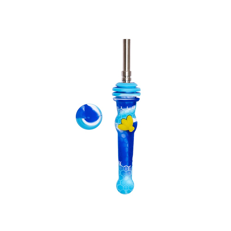 Portable Silicone Dab Straw Unbreakable Silicone Nectar Collector Silicone Dab Tool Travel Silicone Wax Collector