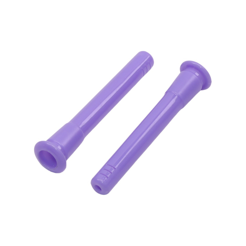 Random Color 3-Pack Macaron Color Unbreakable Plastic Water Pipe Down Stem 19mm to 14mm Standard Joint Replacement Accessory For Glass Bongs