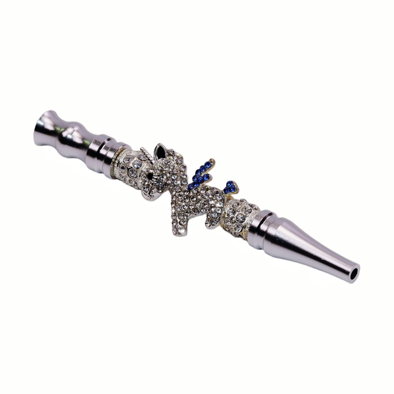 Bling Luxury Rhinestone Unicorn Hookah Mouthpiece Hookah Tips Blunt for Smoking 
