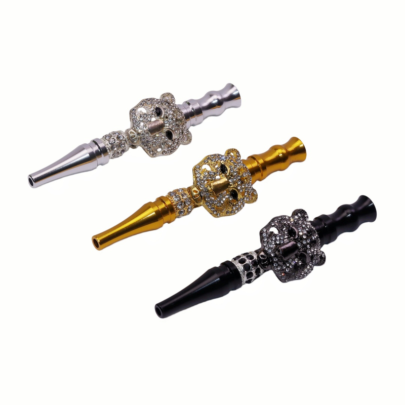 Luxury Bling Hookah Tip Jeweled Shisha Mouthpiece uxury Rhinestone Tiger Cheetah Leopard Hookah Mouthpiece 