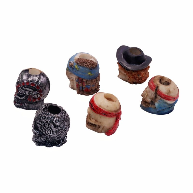 2 Pack Resin Gothic Skull Snuffer Novelty Cigarette Snuffer Extinguisher Skull Smoking Accessories Cigarette Butt