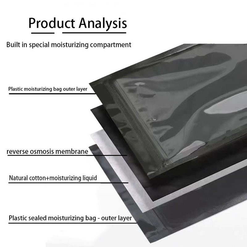 Resealable Cigar Humidity Bag | Portable Travel Cigar Humidifying Pouch with Clear Window