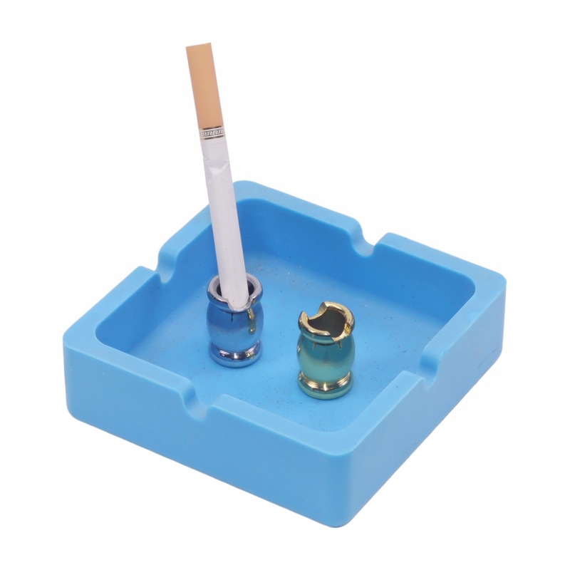 Drum Shaped Portable Durable Metal No Ash Cigarette Extinguisher Smokeless Cigarette Snuffer for Ashtray Bar