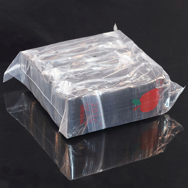 1 Bag of 1000piece Apple 2020 Mini Zip Lock Bags Multi-Color Resealable Plastic Baggies with Apple Pattern Small Storage Bags