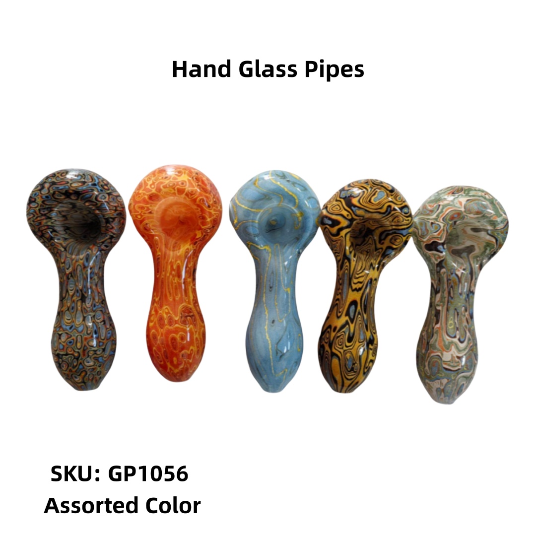 Portable Colorful Water Transfer Printing Glass Pipe Creative Art Pattern Design Glass Smoking Pipe for Tobacco Use
