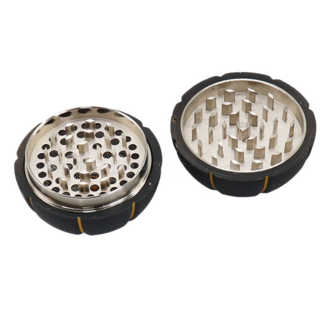 Basketball Herb Grinder 2.83" 4 Piece Sports Themed Spice & Tobacco Grinder with Sharp Metal Teeth Portable Novelty Grinder for Dry Herbs