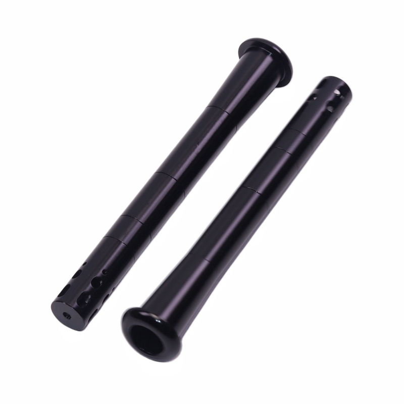 Multi-Color CNC Machined Aluminum Water Pipe Down Stem Unbreakable Adjustable Length Front Filter Glass Bong Accessory Universal Fit Replacement for Glass Down Stems