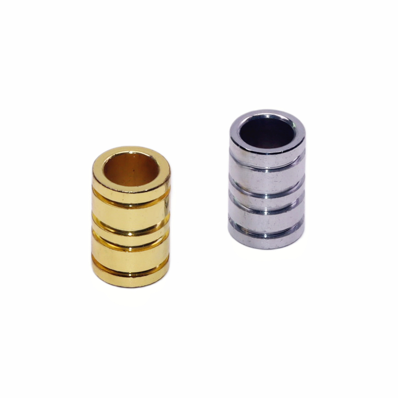 2 Pack Gold/Silver Ribbed Cylindrical Cigarette Snuffer Grooved Metal Extinguisher Home & Bar Smoking Accessory