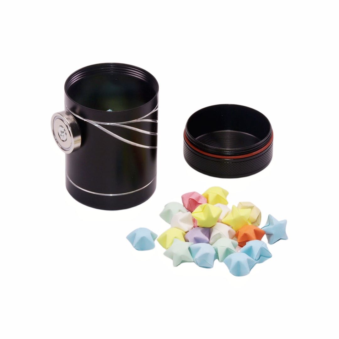 100ml Magnetic airtight stash jar Hidden magneticsmell proof container Metal spice jar with magnet Portable CNC aluminum storage canister Magnet base scent lock jar