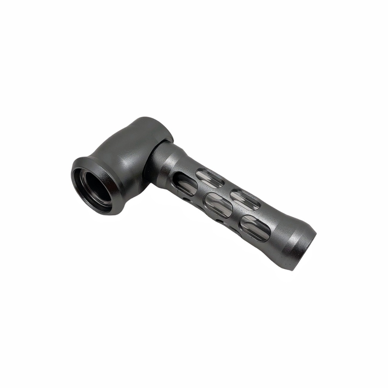 4.13 Inch Multi Color Optional Removable and Easy-to-clean Explosion Proof Glass Core Hollow-carved Design Shaped Aluminum CNC Tobacco Pipes With Pipe Screens And Pipe Cleaners