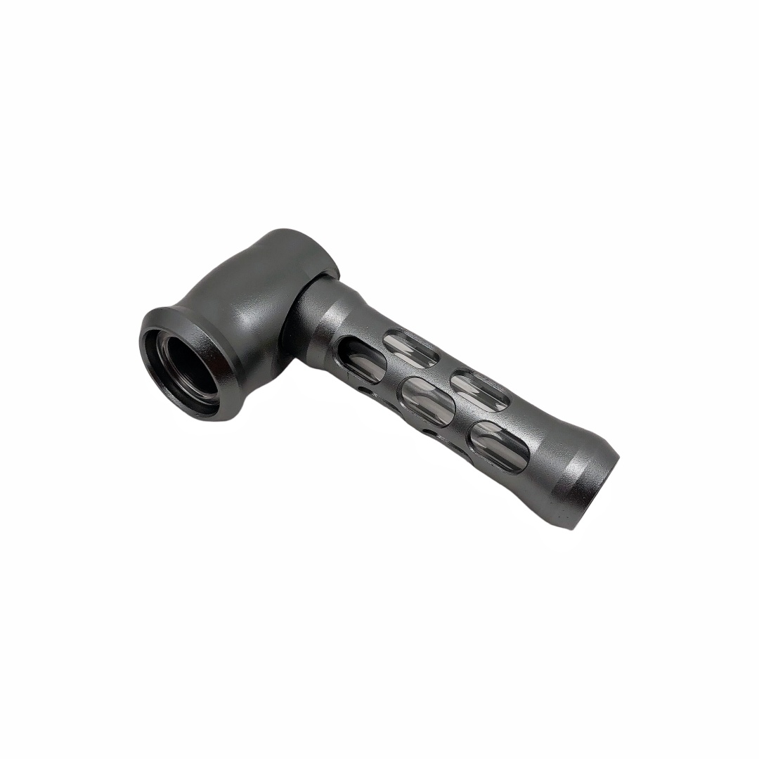 4.13 Inch Multi Color Optional Removable and Easy-to-clean Explosion Proof Glass Core Hollow-carved Design Shaped Aluminum CNC Tobacco Pipes With Pipe Screens And Pipe Cleaners