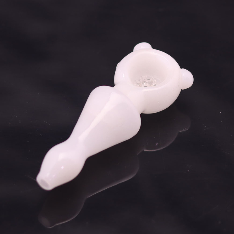 4 Inch Novelty Glass Hand Pipe with Sexy Female Body Shape & Snowflake Pattern Handmade Artistic Color Body Design Glass Pipe