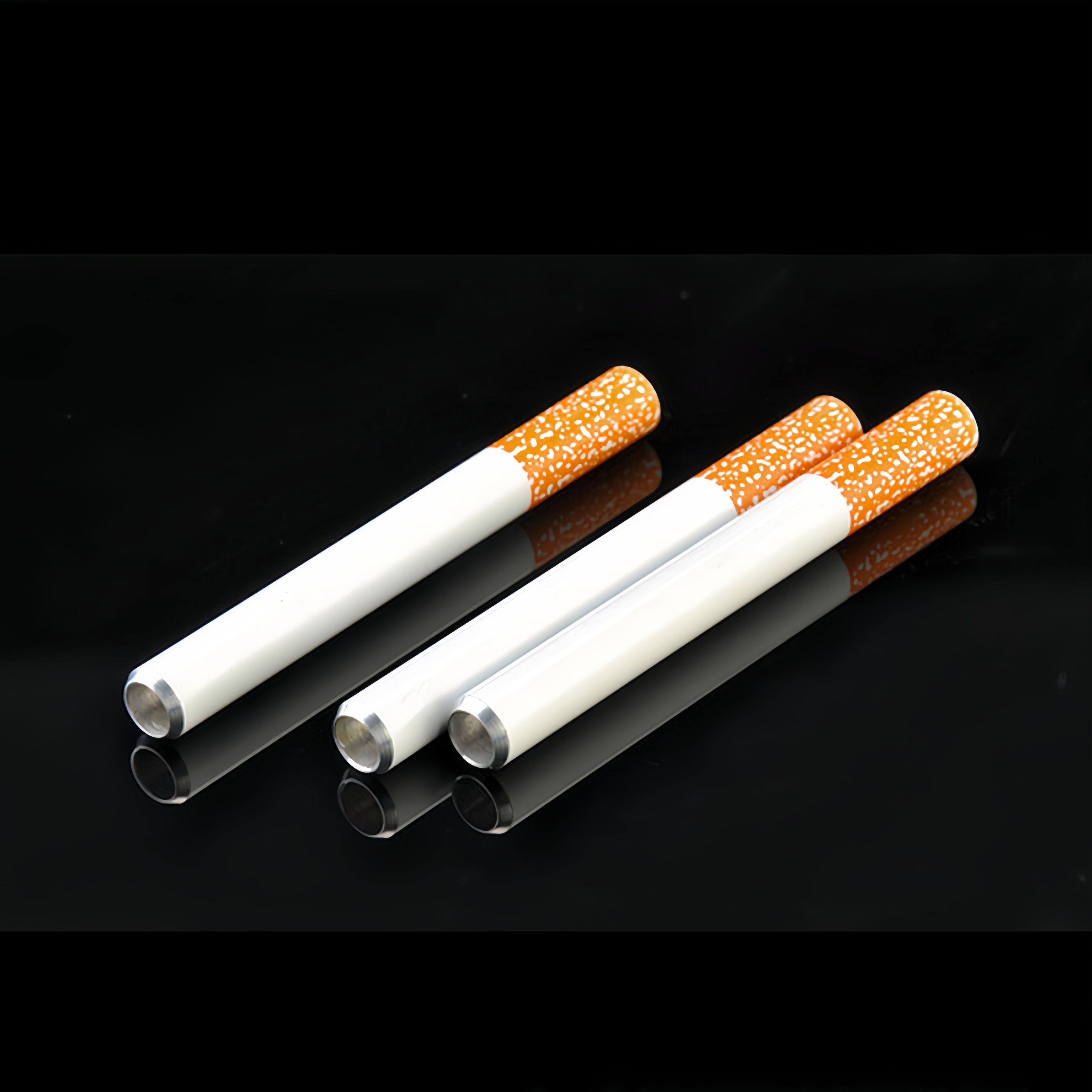 78mm 3 inches Cigarette Shaped Portable Aluminum Mini One Hitter Pipe Durable Metal Bat Pipe for Dugout