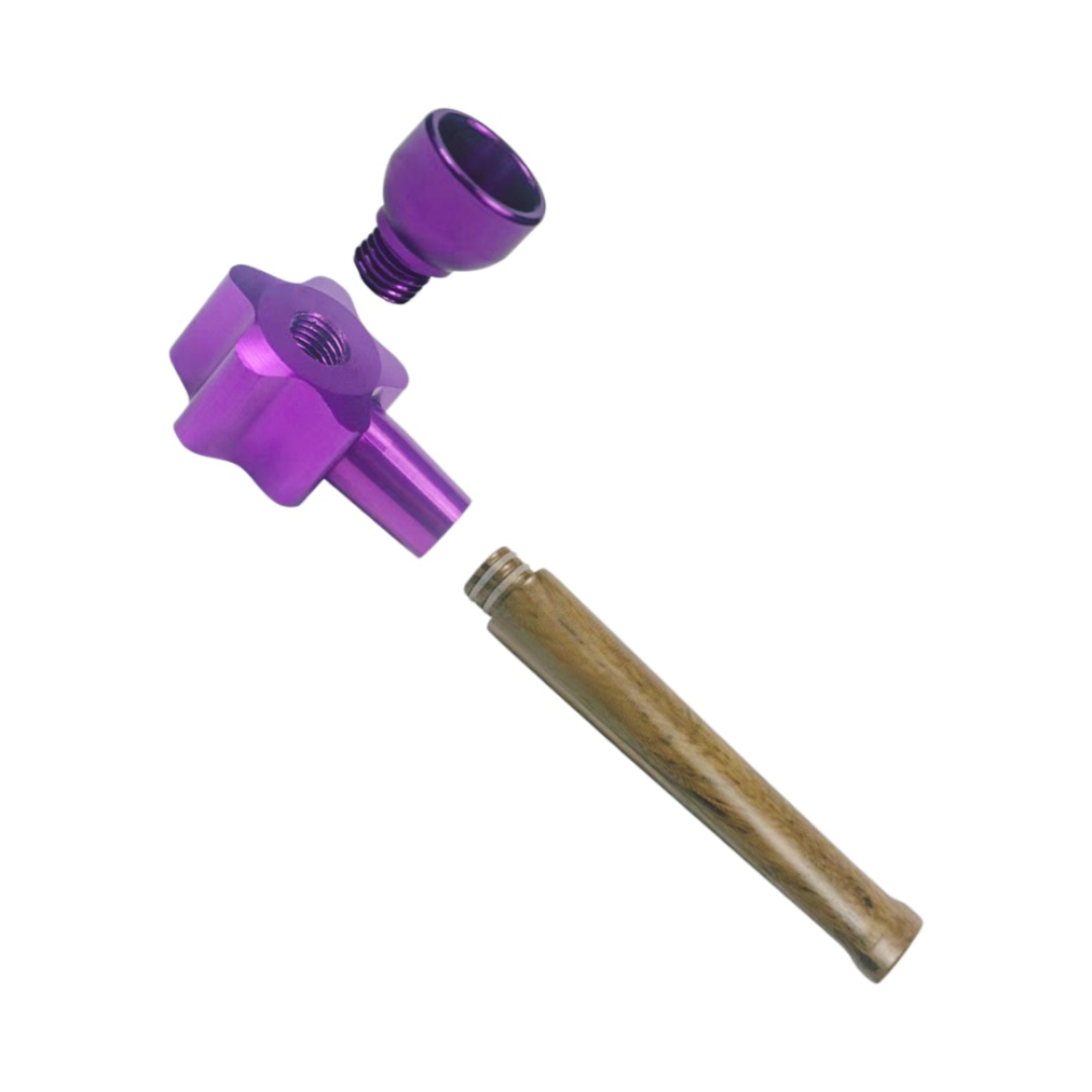 5pcs Shiny Metal Tobacco Pipe 3-in-1 Multi-Function Tool Travel Smoking Pipe Kit With Pipe Screen for Weeds