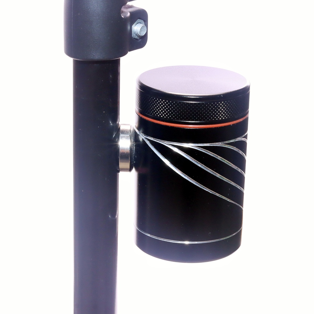 100ml Magnetic airtight stash jar Hidden magneticsmell proof container Metal spice jar with magnet Portable CNC aluminum storage canister Magnet base scent lock jar